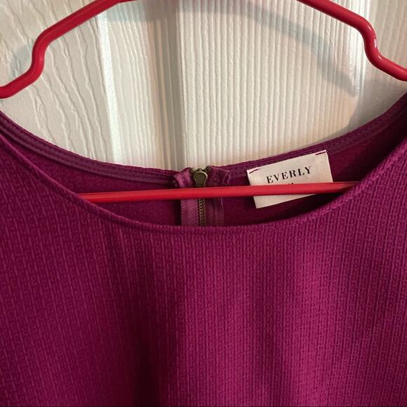 Everly Minimalist Shift Mini Dress / Tunic Top Women's Approx Size Large - Picture 2 of 5